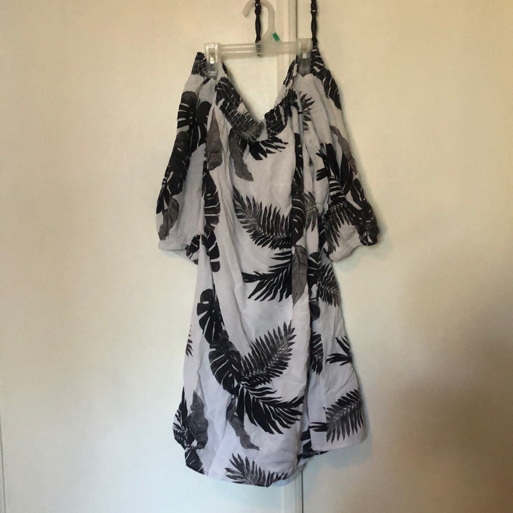 Off the Shoulder Tropical Dress